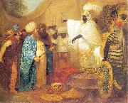 Franciszek Smuglewicz Ethiopian king meeting ambasadors of Persia oil painting artist